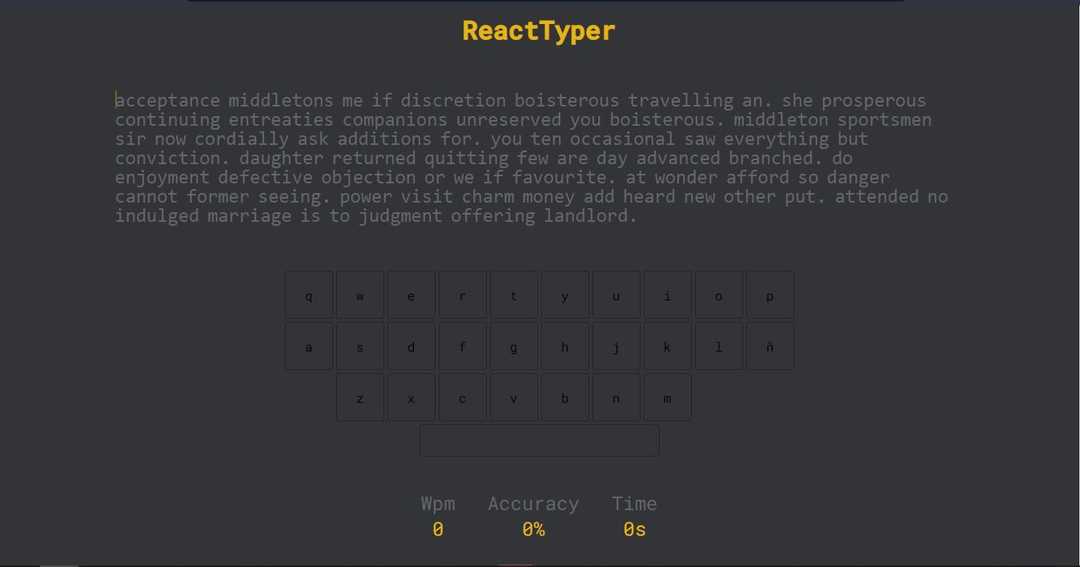 React Typer